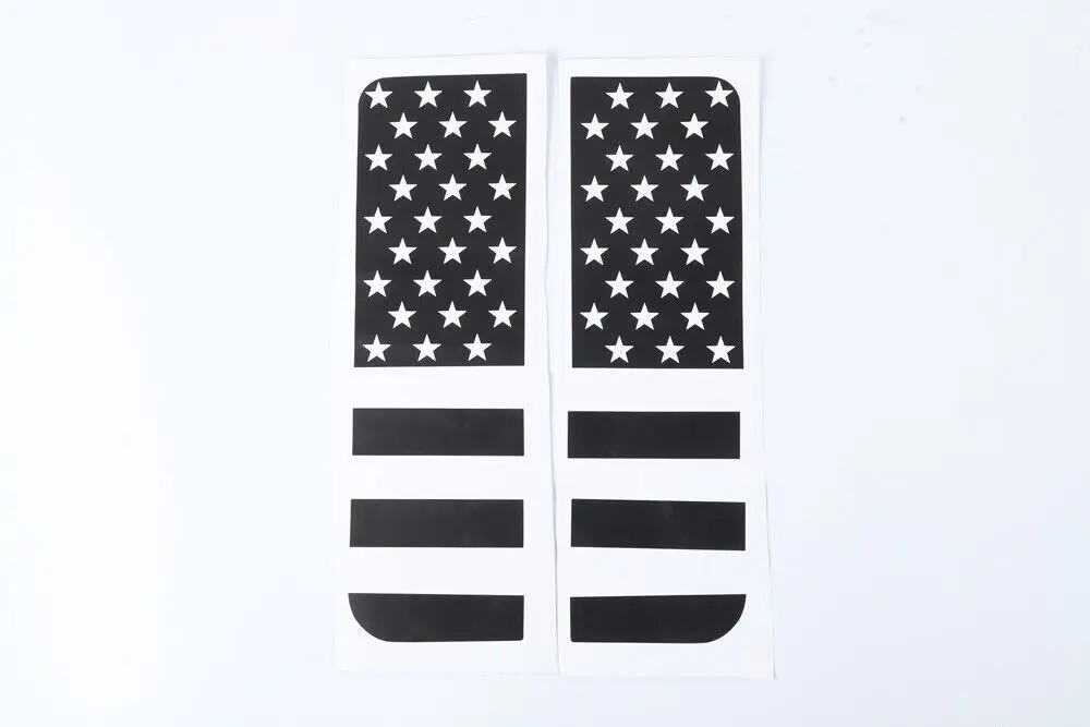 For 2007-2018 Jeep Wrangler JK JKU Black Rear Door Window Glass Sticker Trim - Image 10