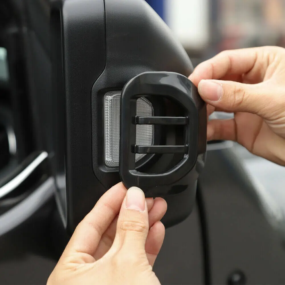 For 2018+ Jeep wrangler JL JLU Rear Mirror Turn Signal Decoration Cover Trim - Image 5