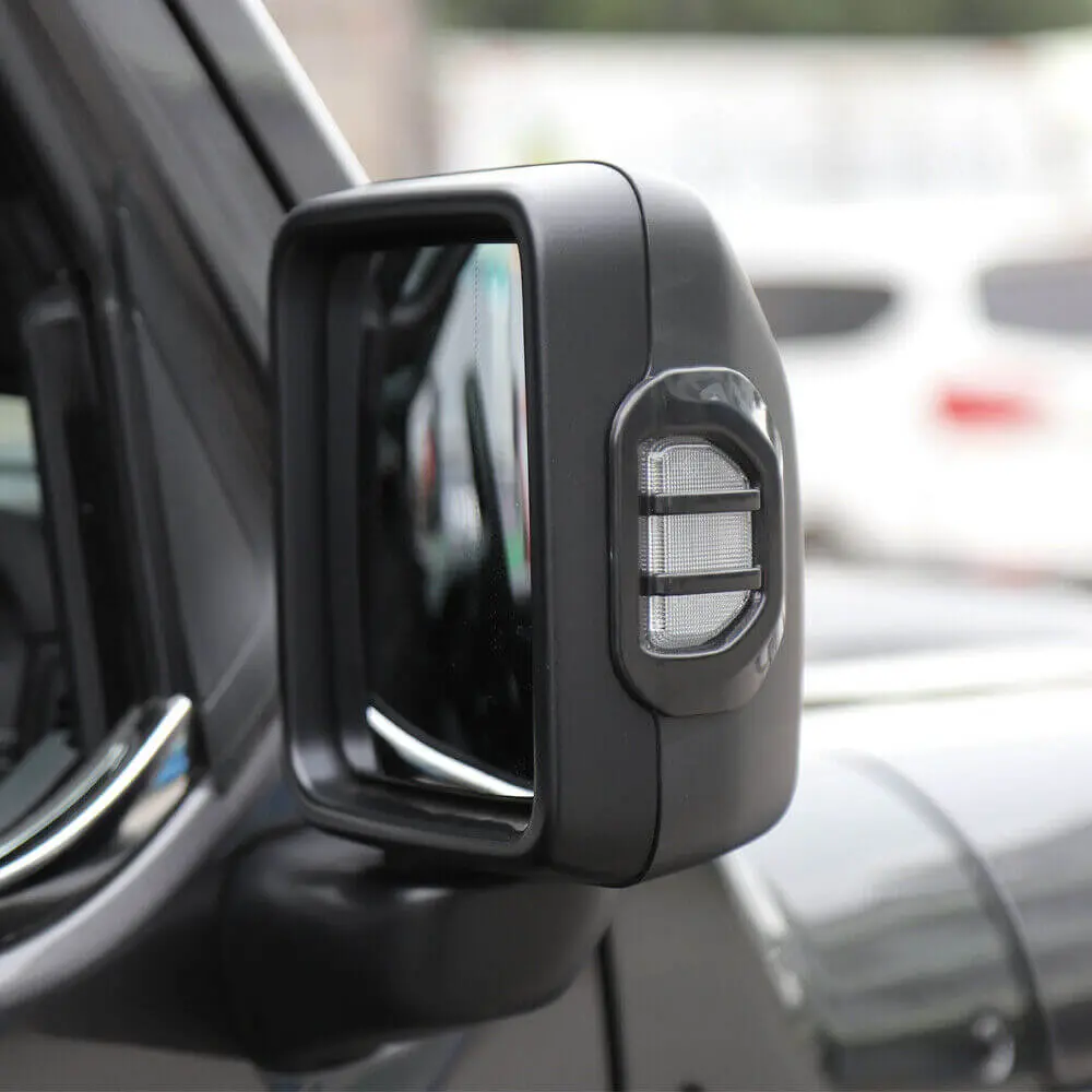 For 2018+ Jeep wrangler JL JLU Rear Mirror Turn Signal Decoration Cover Trim - Image 6