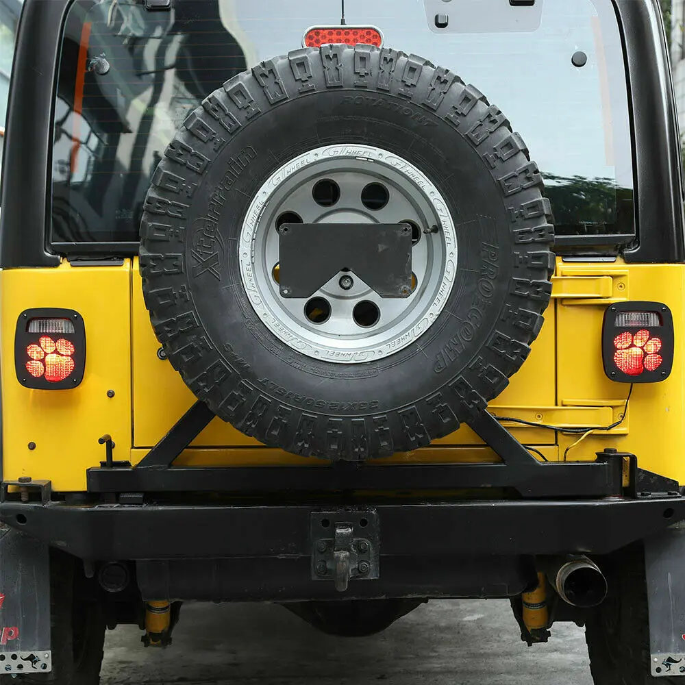 For 1997-2006 Jeep Wrangler TJ Rear Taillight Guard Paw Trim Cover - Image 4