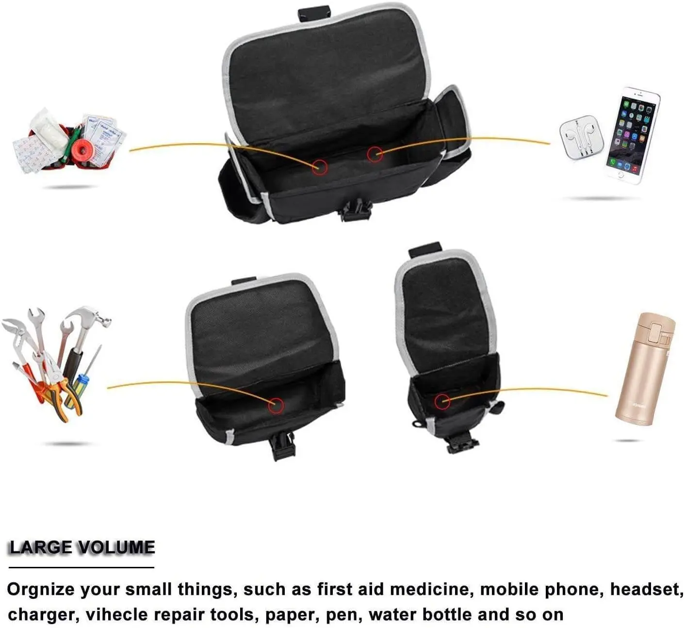 For Jeep Universal Car Backseat Storage Bag & Multi-Size Tailgate Organizer Bag - Image 5