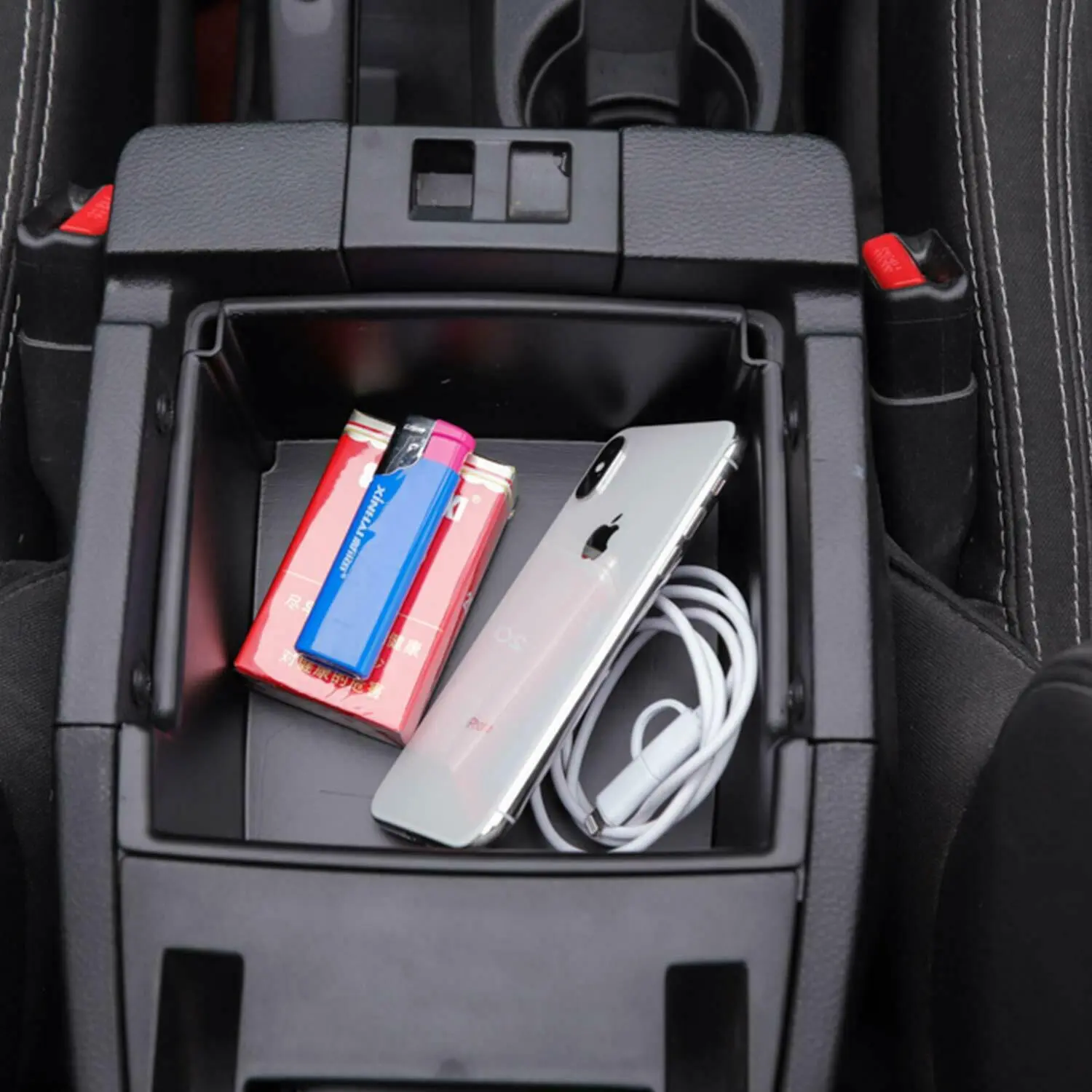For 2011-2018 Jeep Wrangler JK JKU Car Center Console Armrest Storage Box Organizer Divider - Image 3