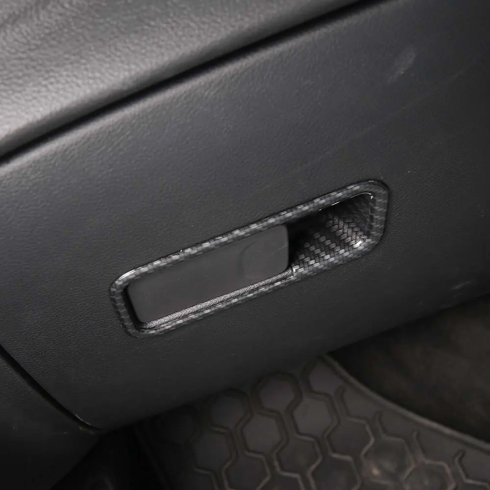 For Jeep 2015+ Renegade & 2017-2020 Compass Co-pilot Storage Glove Box Handle Cover Trim - Image 3