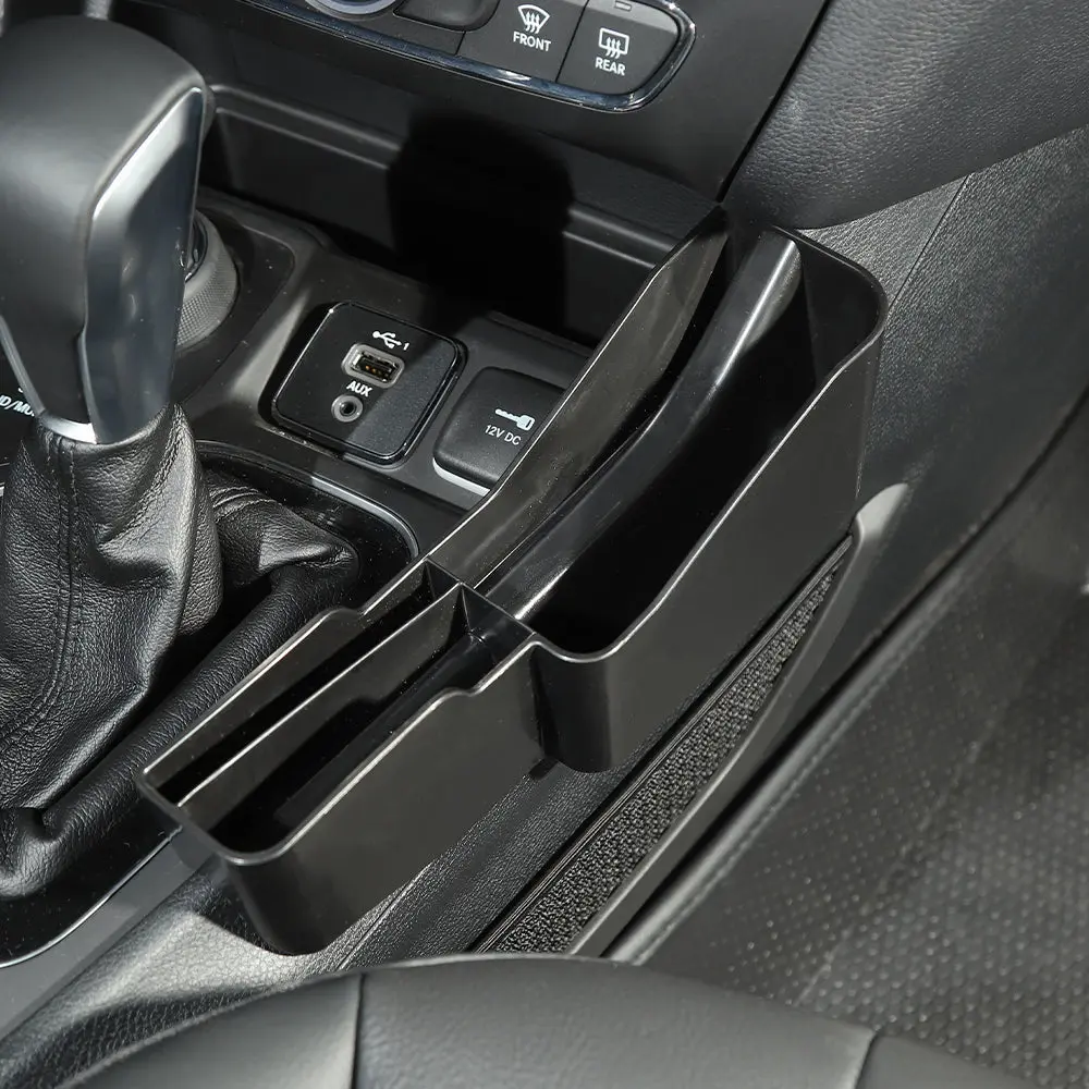 For 2014+ Jeep Cherokee Storage Box Center Console Gear Shift Side Organizer Phone Storage Compartment - Image 4