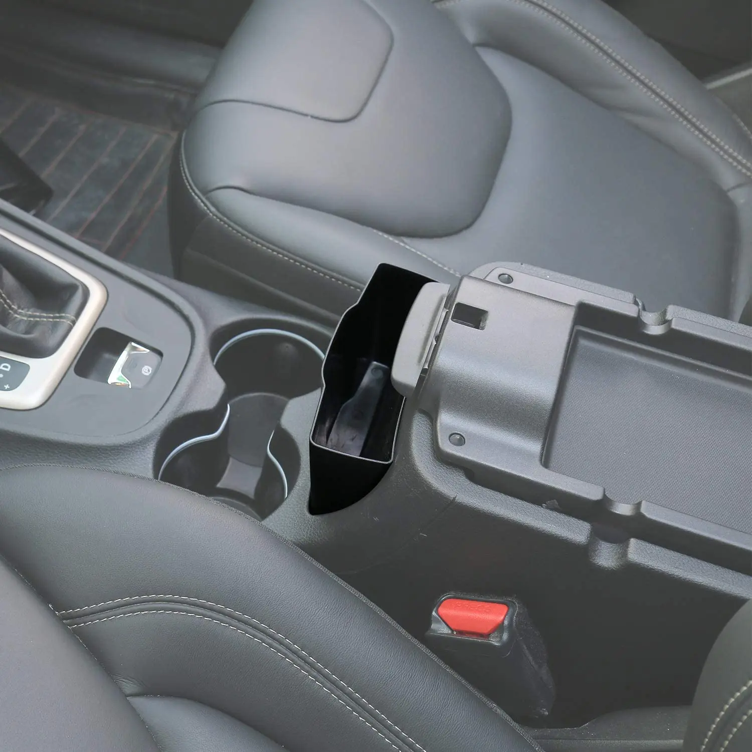 For 2014+ Jeep Cherokee Console Armrest Storage Box Insert Organizer - Image 5