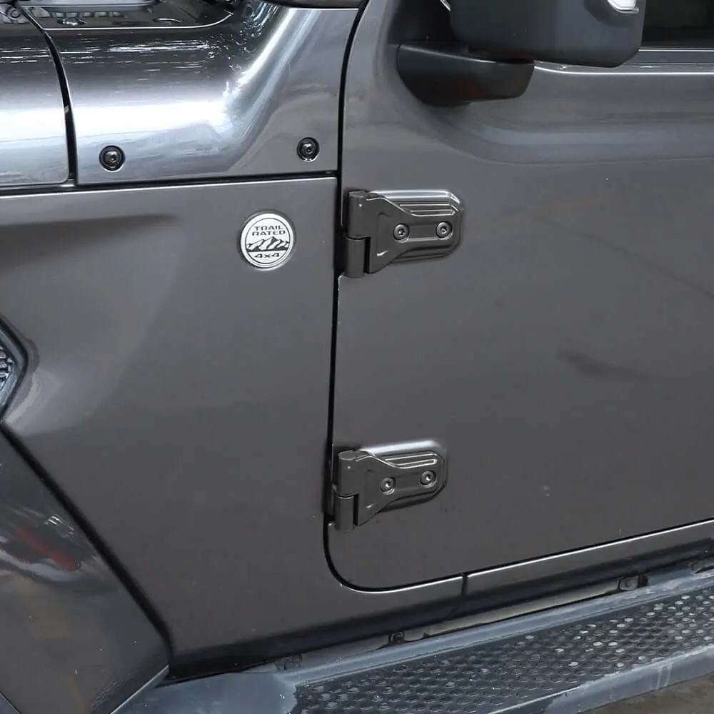 For 2018-2025 Jeep Wrangler JL Gladiator JT 2 Door Exterior Decoration Door Hinge Cover Trim - Image 5
