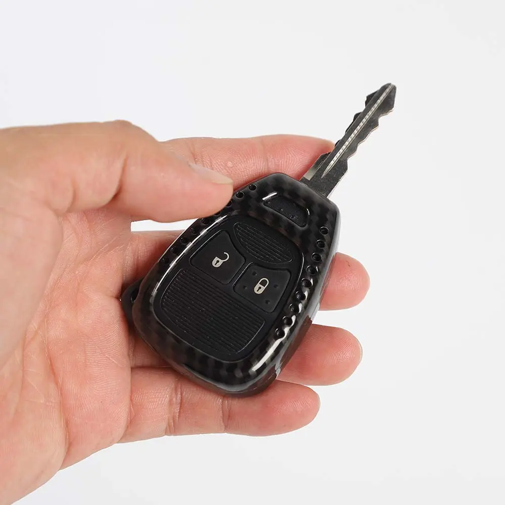For Jeep Wrangler JK JKU 2007-18 / Compass 2008-16 / Patriot 2011-16 Car Key Fob Cover Case - Image 5