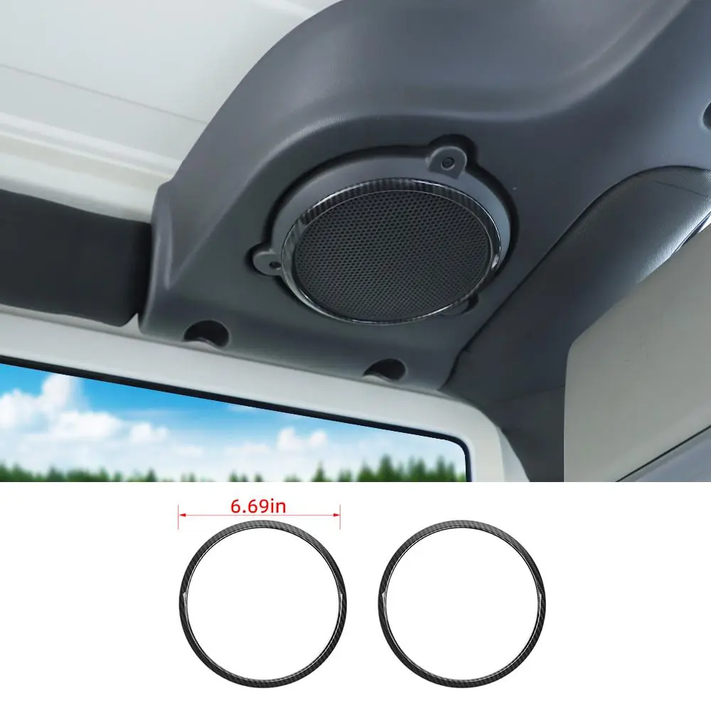 For Jeep Wrangler JK 2007-2014 Car Roof Sound Speaker Trim Ring Cover Bezel
