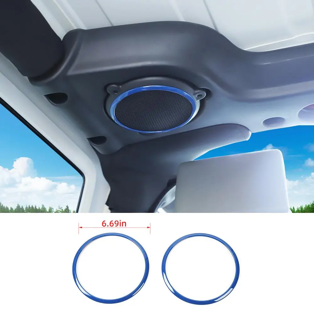 For Jeep Wrangler JK 2007-2014 Car Roof Sound Speaker Trim Ring Cover Bezel - Image 10