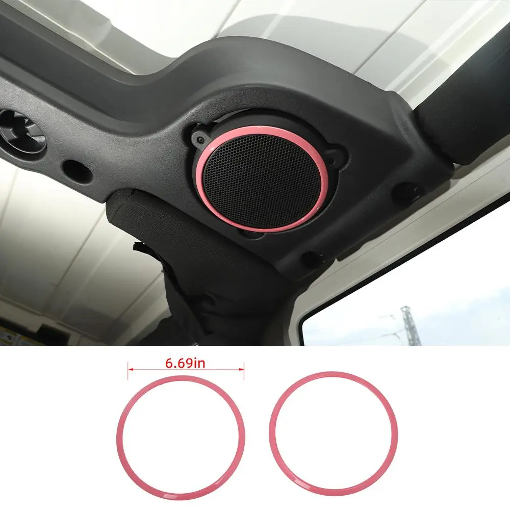 For Jeep Wrangler JK 2007-2014 Car Roof Sound Speaker Trim Ring Cover Bezel - Image 13