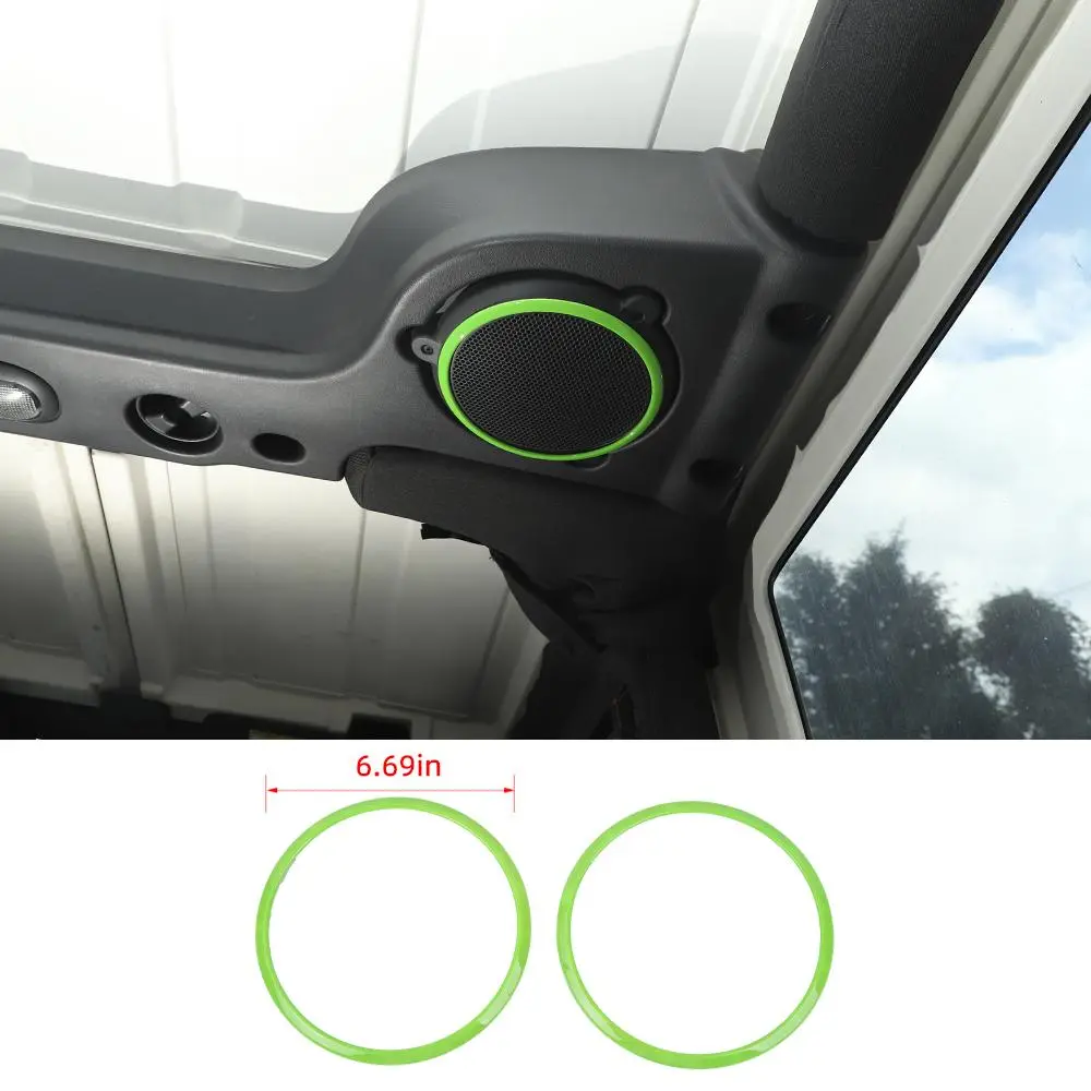 For Jeep Wrangler JK 2007-2014 Car Roof Sound Speaker Trim Ring Cover Bezel - Image 14
