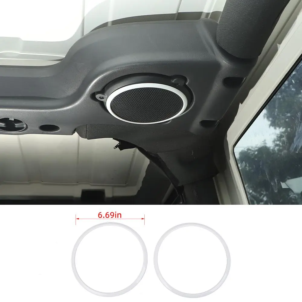 For Jeep Wrangler JK 2007-2014 Car Roof Sound Speaker Trim Ring Cover Bezel - Image 15