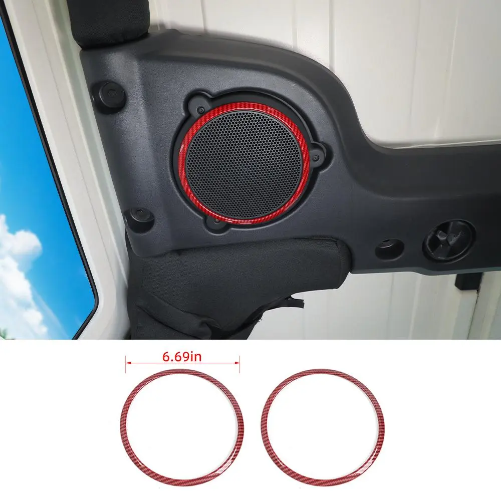 For Jeep Wrangler JK 2007-2014 Car Roof Sound Speaker Trim Ring Cover Bezel - Image 16