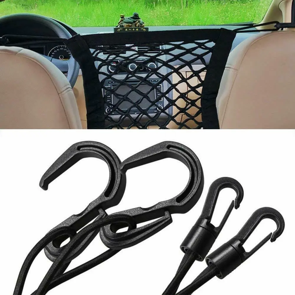 Universal Car Seat Storage Mesh Organizer Cargo Net Hook Pouch Holder for Purse Phone Bag - Image 6
