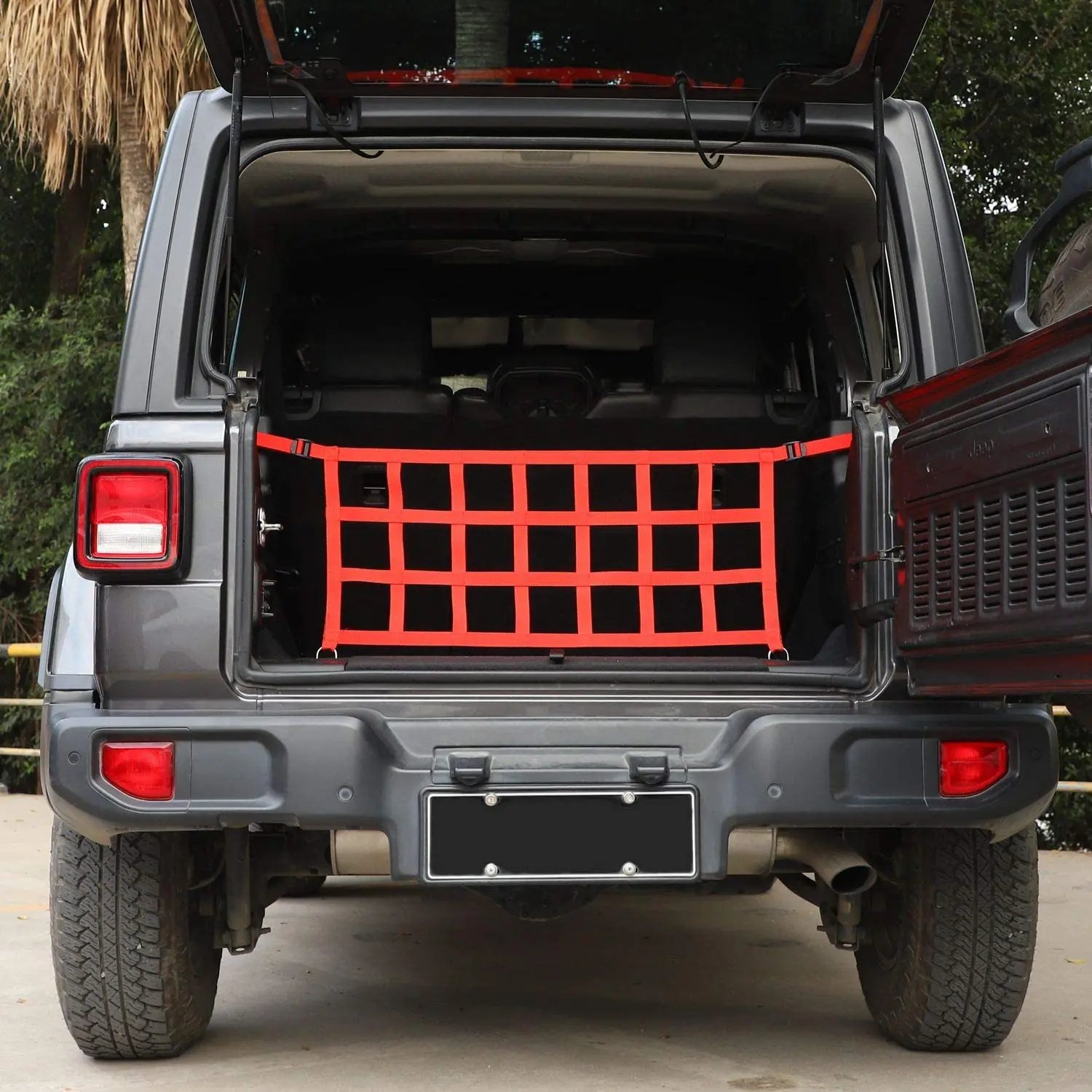 For 2018+ Jeep Wrangler JL JLU Car Trunk Mesh Cargo Net - Image 4
