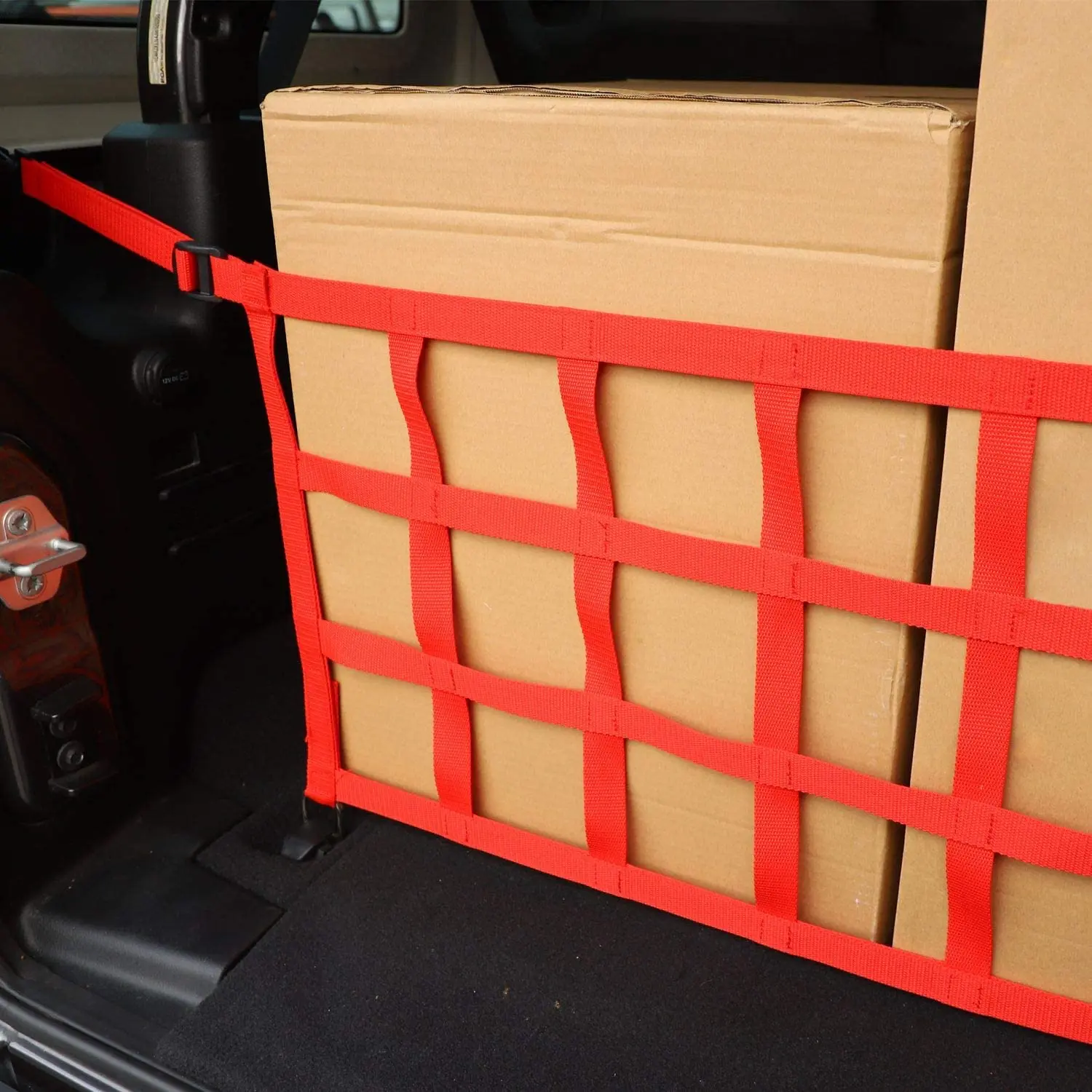 For 2018+ Jeep Wrangler JL JLU Car Trunk Mesh Cargo Net - Image 6