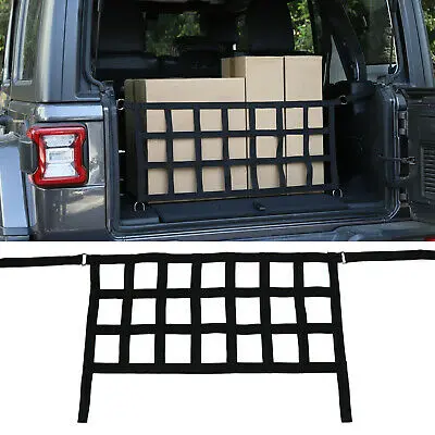For 2018+ Jeep Wrangler JL JLU Car Trunk Mesh Cargo Net - Image 8