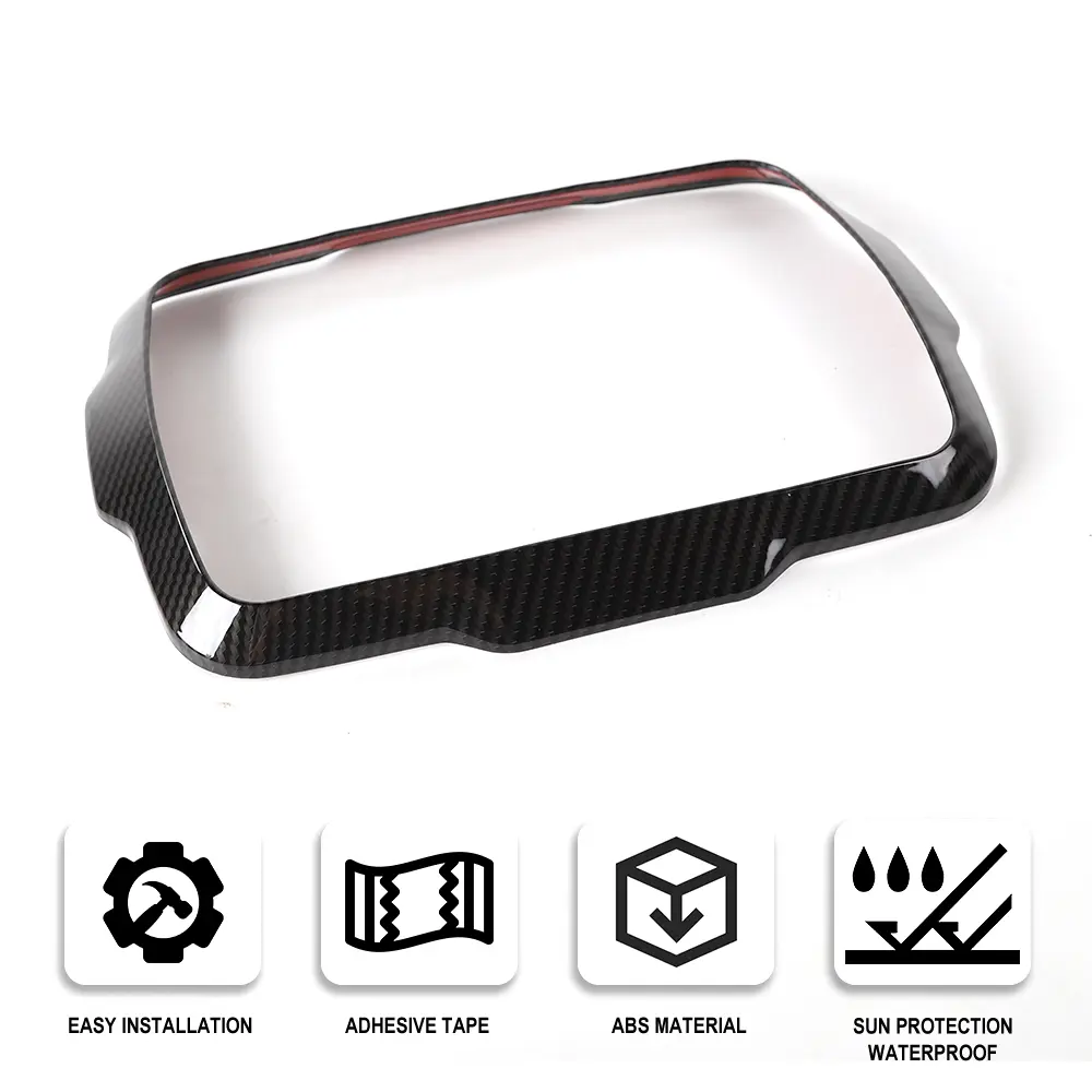 For 2018+ Jeep Renegade Center Console LED Screen Frame Decor Trim - Image 8