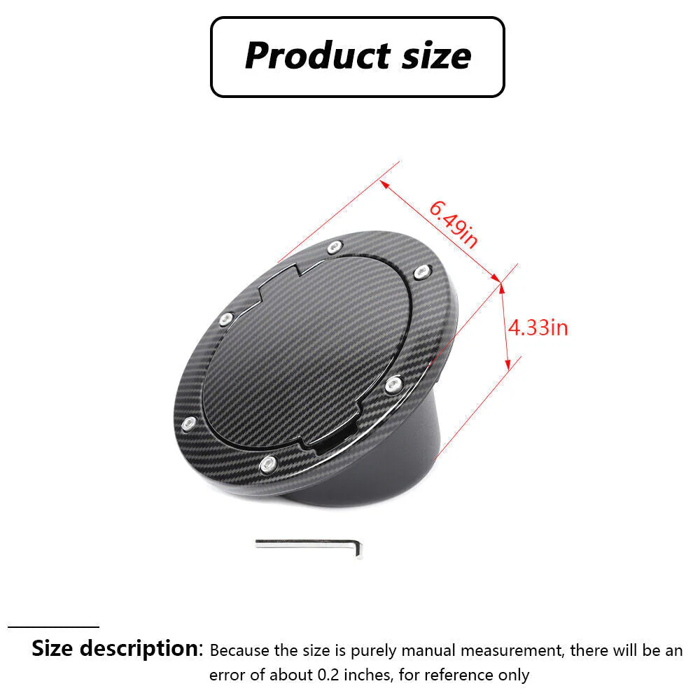 For 1997-2006 Jeep Wrangler TJ Gas Cap Cover Fuel Tank Door Filler Trim - Image 3