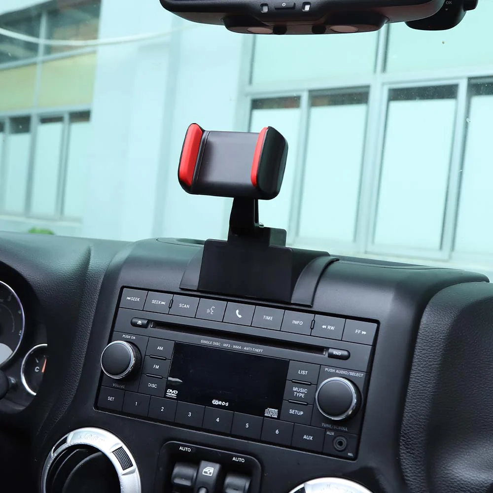 For 2012-2018 Jeep Wrangler JK Cell Phone Holder Mount Bracket Dashboard Windshield - Image 6