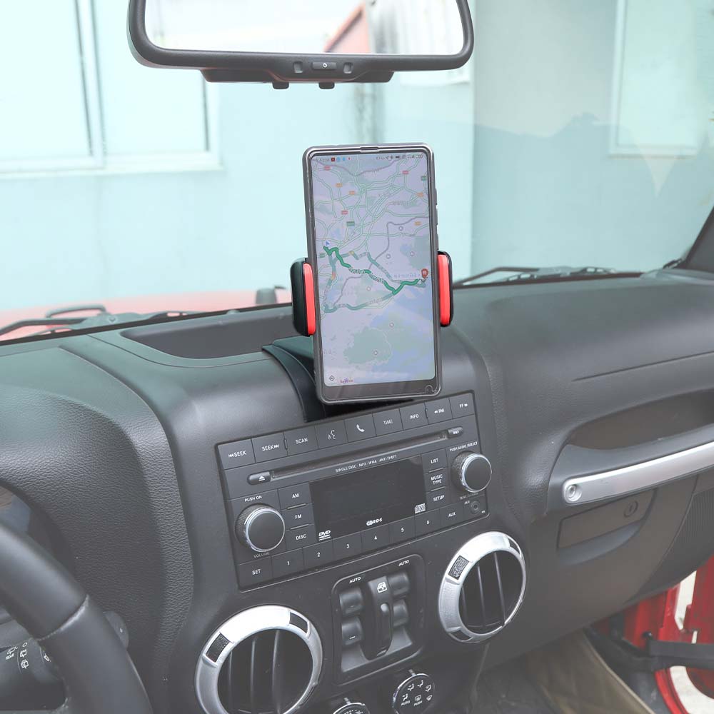 For 2012-2018 Jeep Wrangler JK Cell Phone Holder Mount Bracket Dashboard Windshield - Image 7