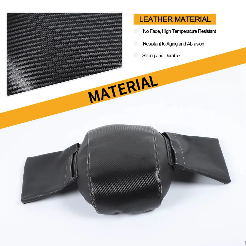 For 2011-2018 Jeep Wrangler JK Center Armrest Box Cover Leather Pad with Storage Bag - Image 4