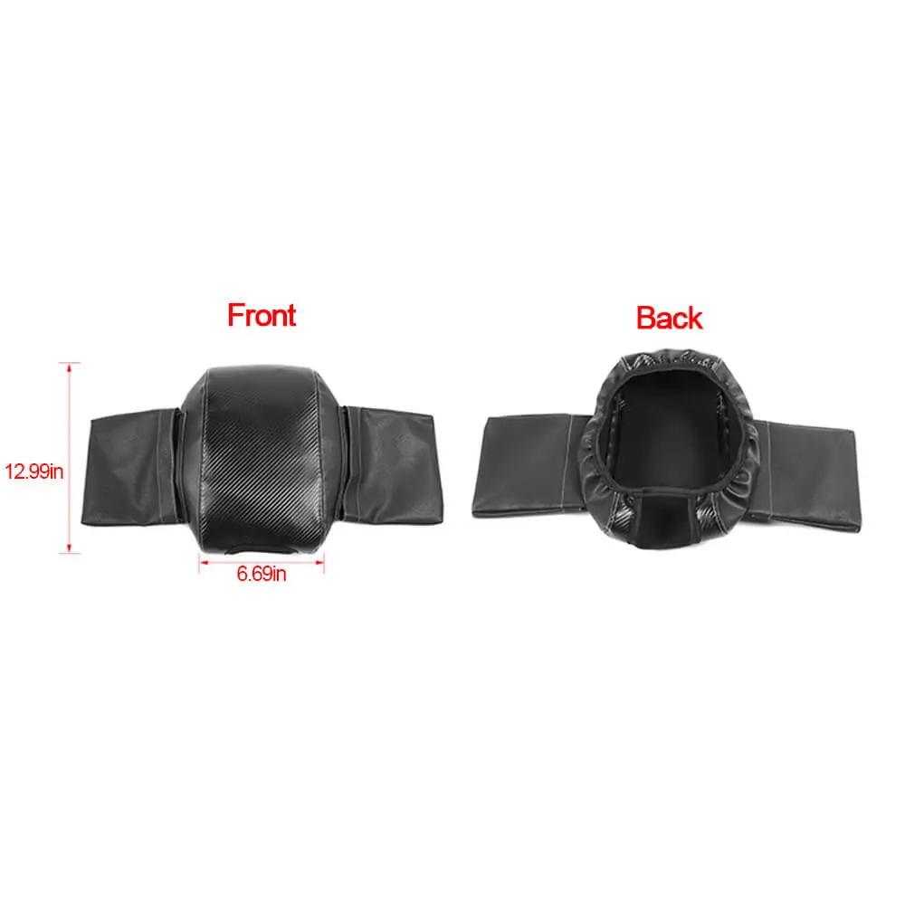 For 2011-2018 Jeep Wrangler JK Center Armrest Box Cover Leather Pad with Storage Bag - Image 6