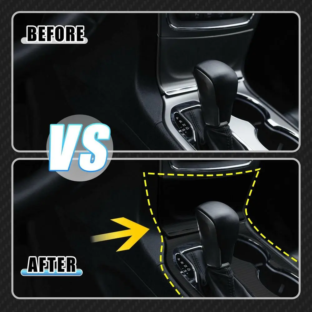 For 2016-2021 Jeep Grand Cherokee WK2 Center Gear Shift Panel Cover Trim Soft Carbon Fiber - Image 3