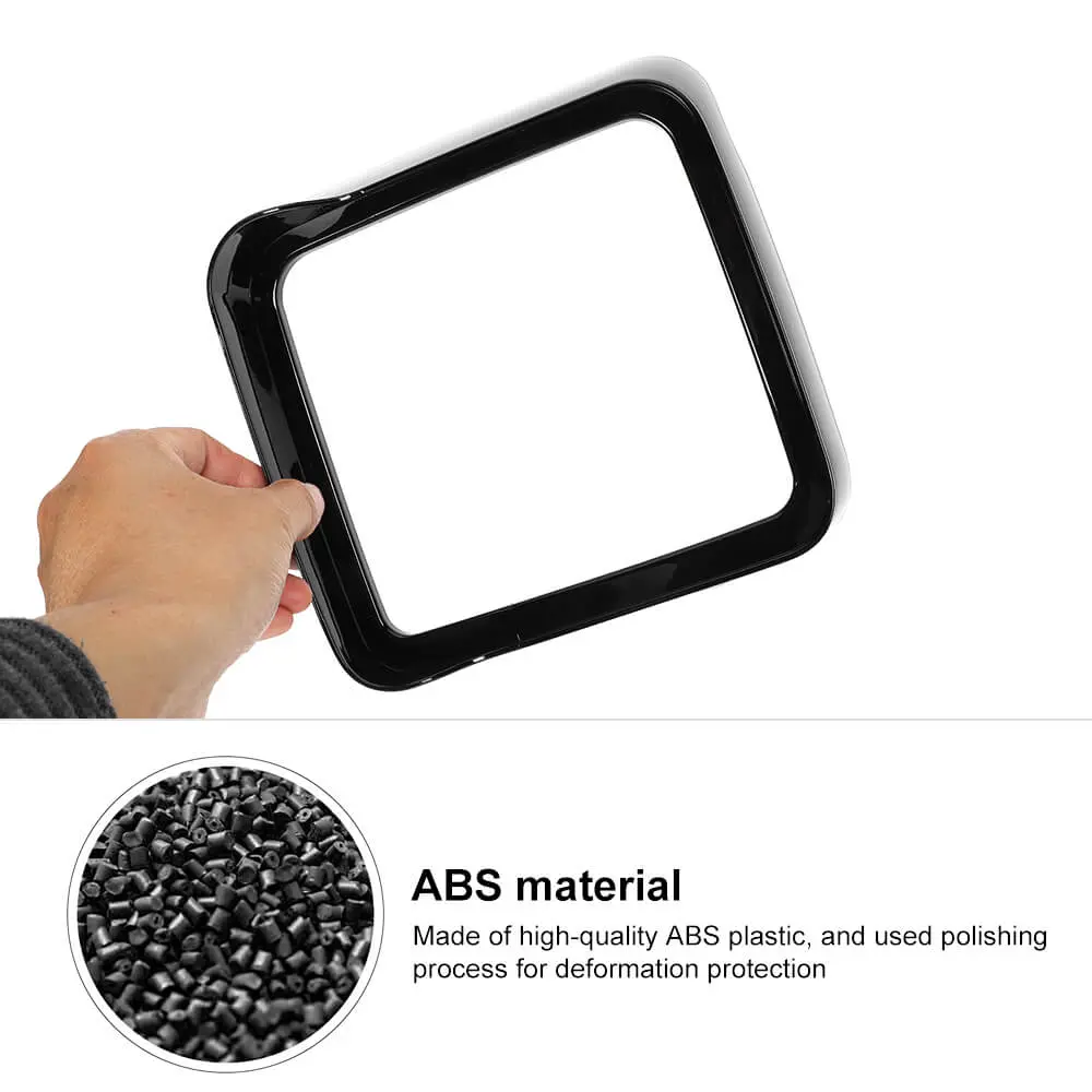 For 2018+ Jeep Wrangler JL JLU & Gladiator JT Rearview Mirror Rain Eyebrow Rain Visor Frame Trim Cover - Image 6