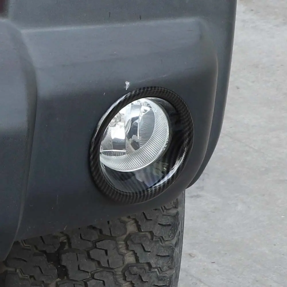 For 2007-2018 Jeep Wrangler JK JKU Front Bumper Fog Light Lamp Bezels Trim - Image 3