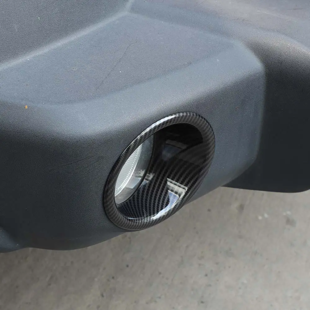 For 2007-2018 Jeep Wrangler JK JKU Front Bumper Fog Light Lamp Bezels Trim - Image 7