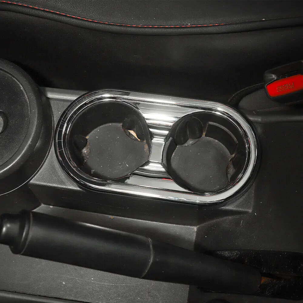 For 2007-2010 Jeep Wrangler JK Gear Shift Trim & Front Water Cup Holder Cover - Image 5
