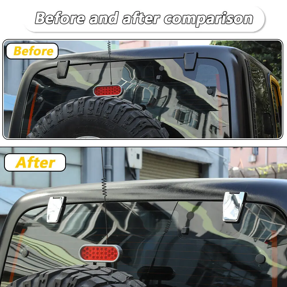 For 1997-2006 Jeep Wrangler TJ Tailgate Glass Hinge Cover Trim - Image 2