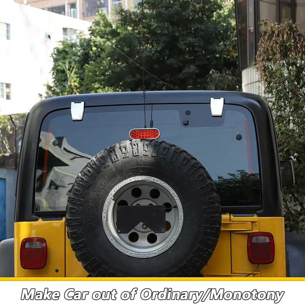 For 1997-2006 Jeep Wrangler TJ Tailgate Glass Hinge Cover Trim - Image 3
