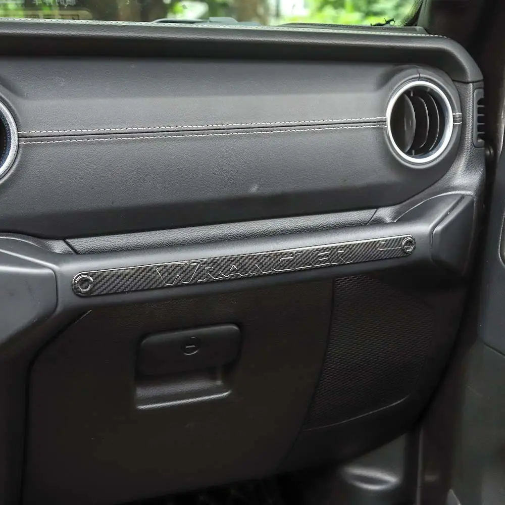 For 2018–2023 Jeep Wrangler JL, JLU & Gladiator JT Co-Pilot Grab Handle Trim Strip – Dashboard Accent Cover - Image 4