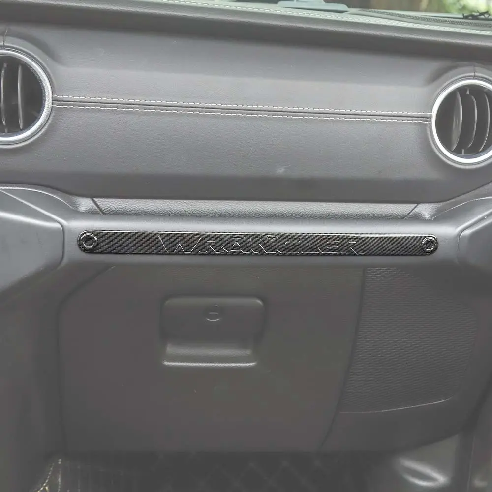 For 2018–2023 Jeep Wrangler JL, JLU & Gladiator JT Co-Pilot Grab Handle Trim Strip – Dashboard Accent Cover - Image 5