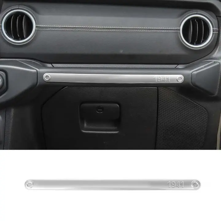 For 2018–2023 Jeep Wrangler JL, JLU & Gladiator JT Co-Pilot Grab Handle Trim Strip – Dashboard Accent Cover - Image 7