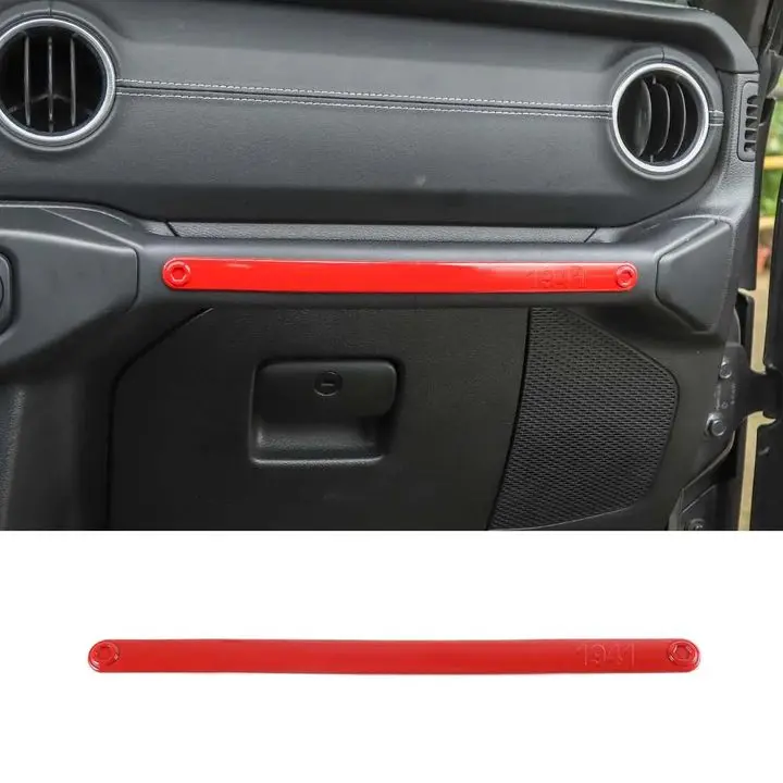 For 2018–2023 Jeep Wrangler JL, JLU & Gladiator JT Co-Pilot Grab Handle Trim Strip – Dashboard Accent Cover - Image 8