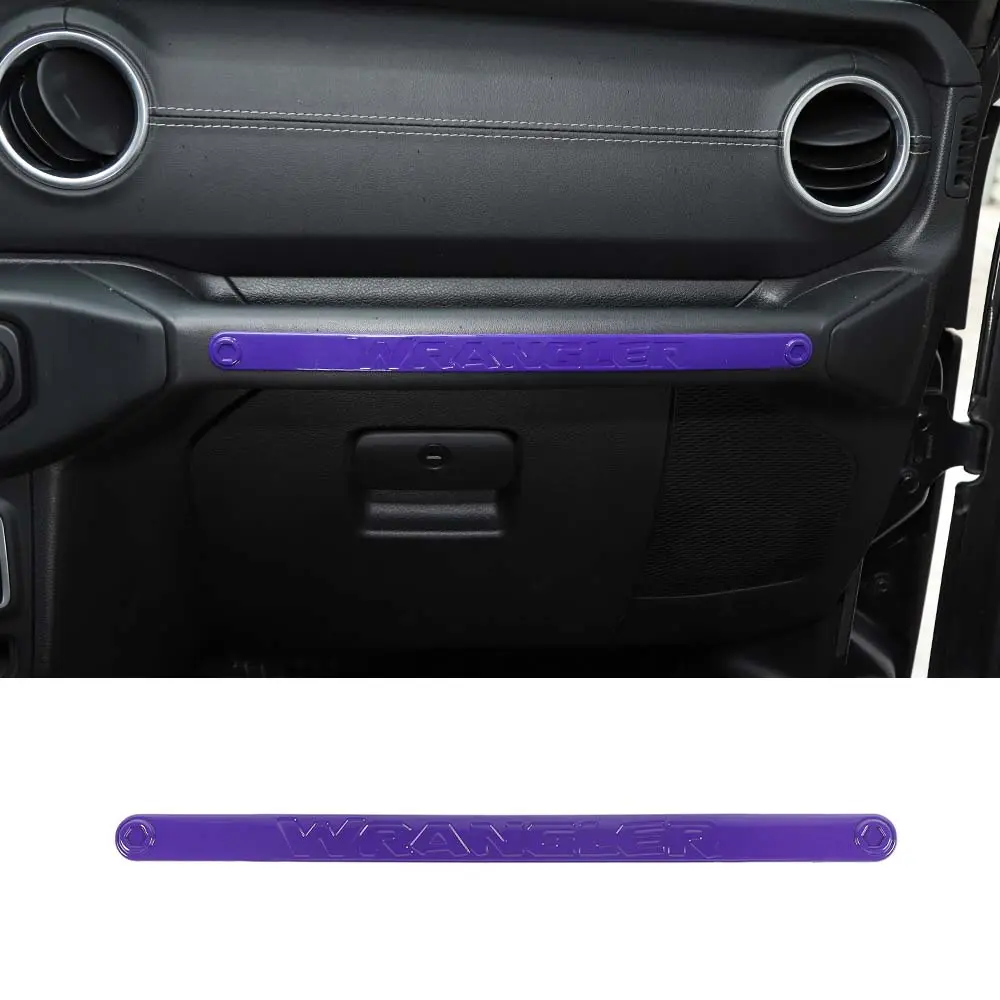 For 2018–2023 Jeep Wrangler JL, JLU & Gladiator JT Co-Pilot Grab Handle Trim Strip – Dashboard Accent Cover - Image 9