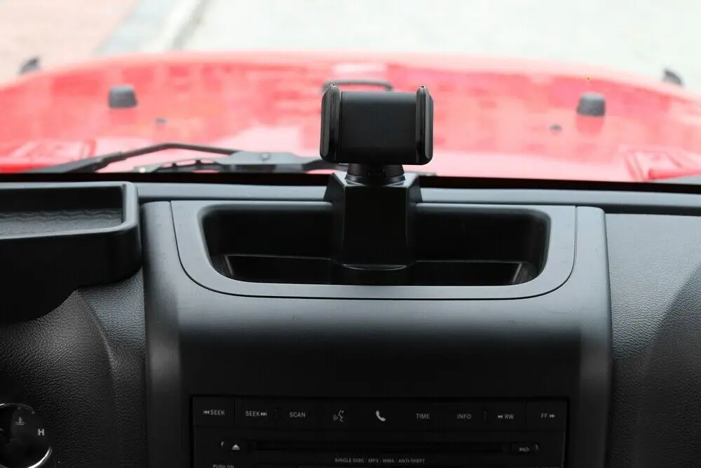 For 2012-2018 Jeep Wrangler JK JKU Dash Tray Storage Box With Phone Holder - Image 3