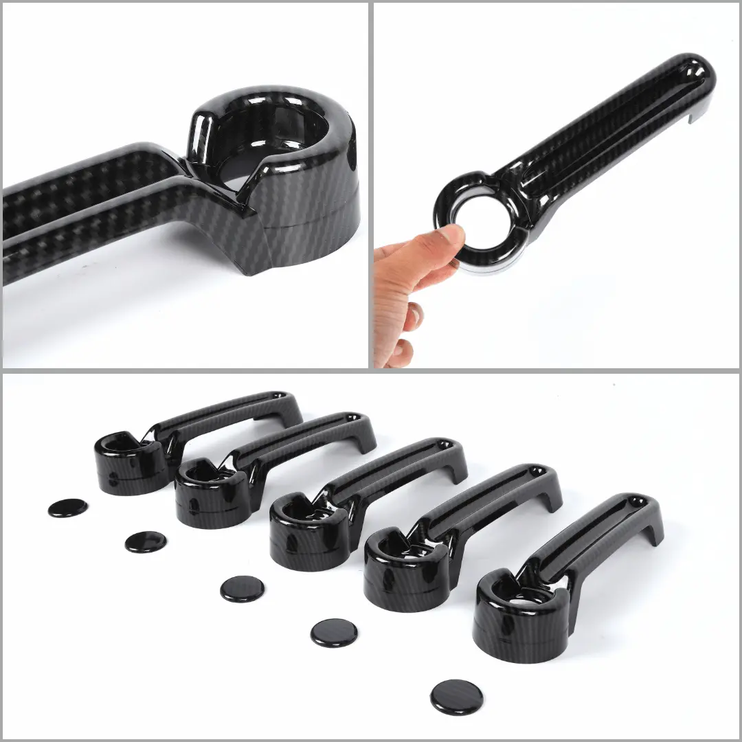 For 2007-2018 Jeep Wrangler JKU 4-Door Door & Tailgate Handle Cover Trim - Image 30