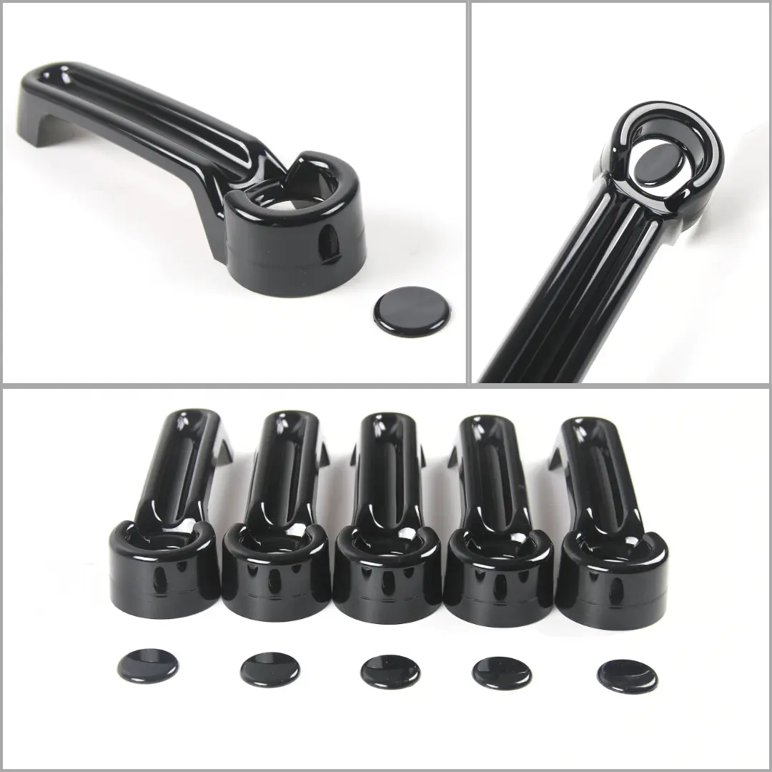 For 2007-2018 Jeep Wrangler JKU 4-Door Door & Tailgate Handle Cover Trim - Image 32
