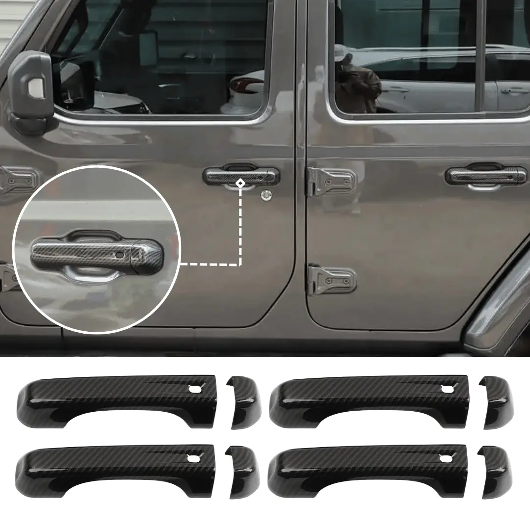 For 2020+ Jeep Gladiator JT 4-Door – Exterior Door Handle Cover Trim