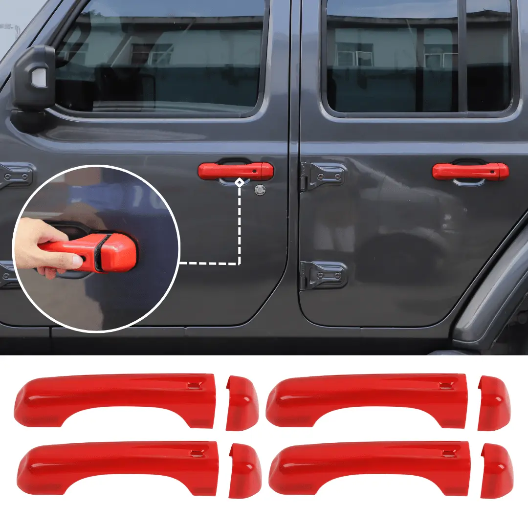For 2020+ Jeep Gladiator JT 4-Door – Exterior Door Handle Cover Trim - Image 6