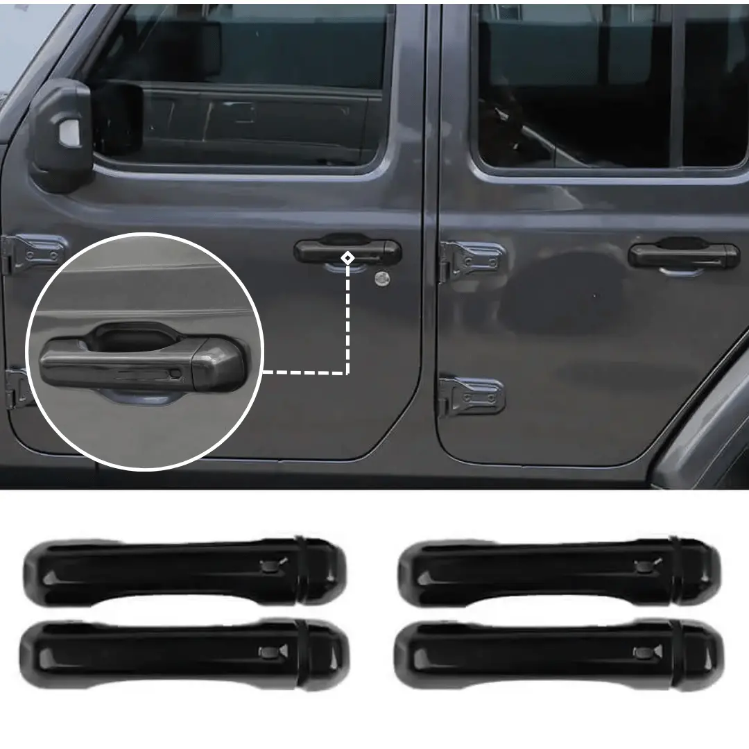 For 2020+ Jeep Gladiator JT 4-Door – Exterior Door Handle Cover Trim - Image 7