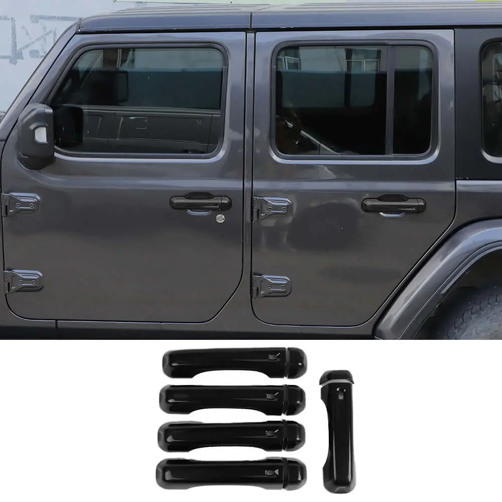 For 2018+ Jeep Wrangler JL JLU 4-Door Door Handle & Tailgate Handle Cover Trim - Image 10