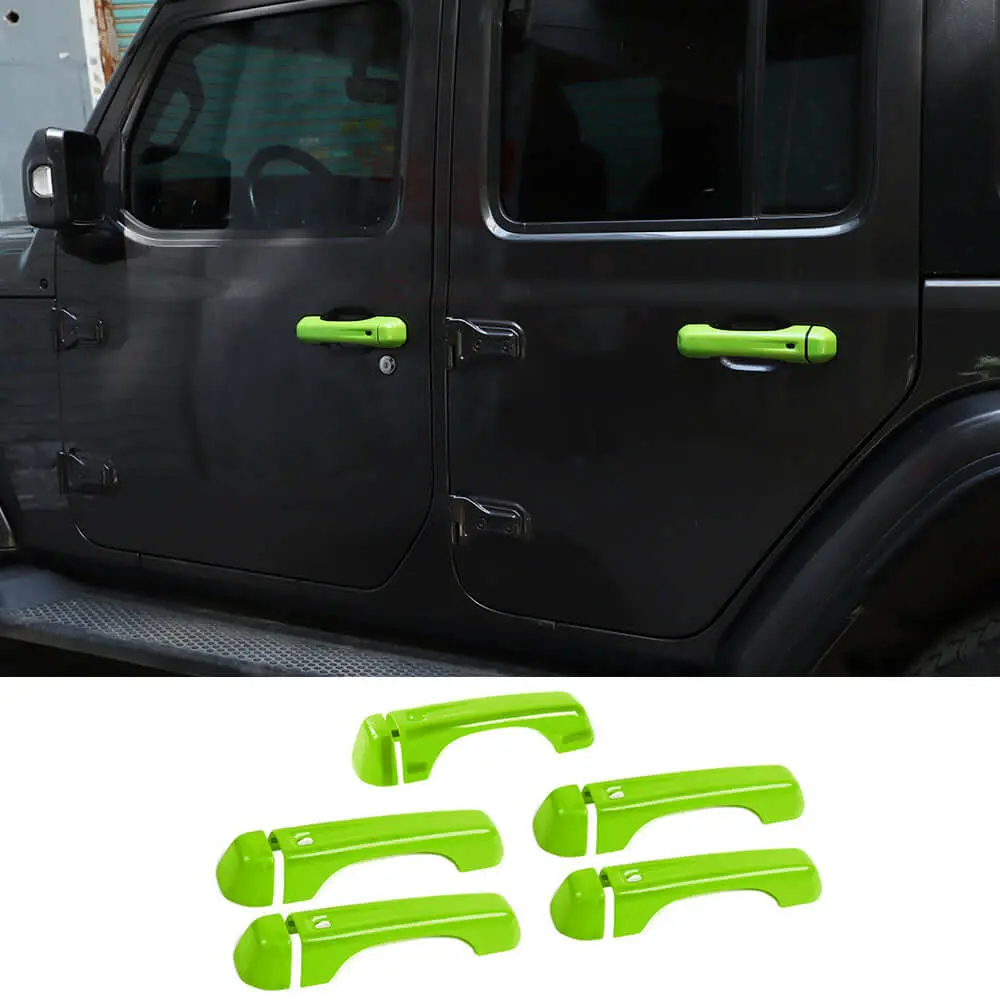 For 2018+ Jeep Wrangler JL JLU 4-Door Door Handle & Tailgate Handle Cover Trim - Image 12