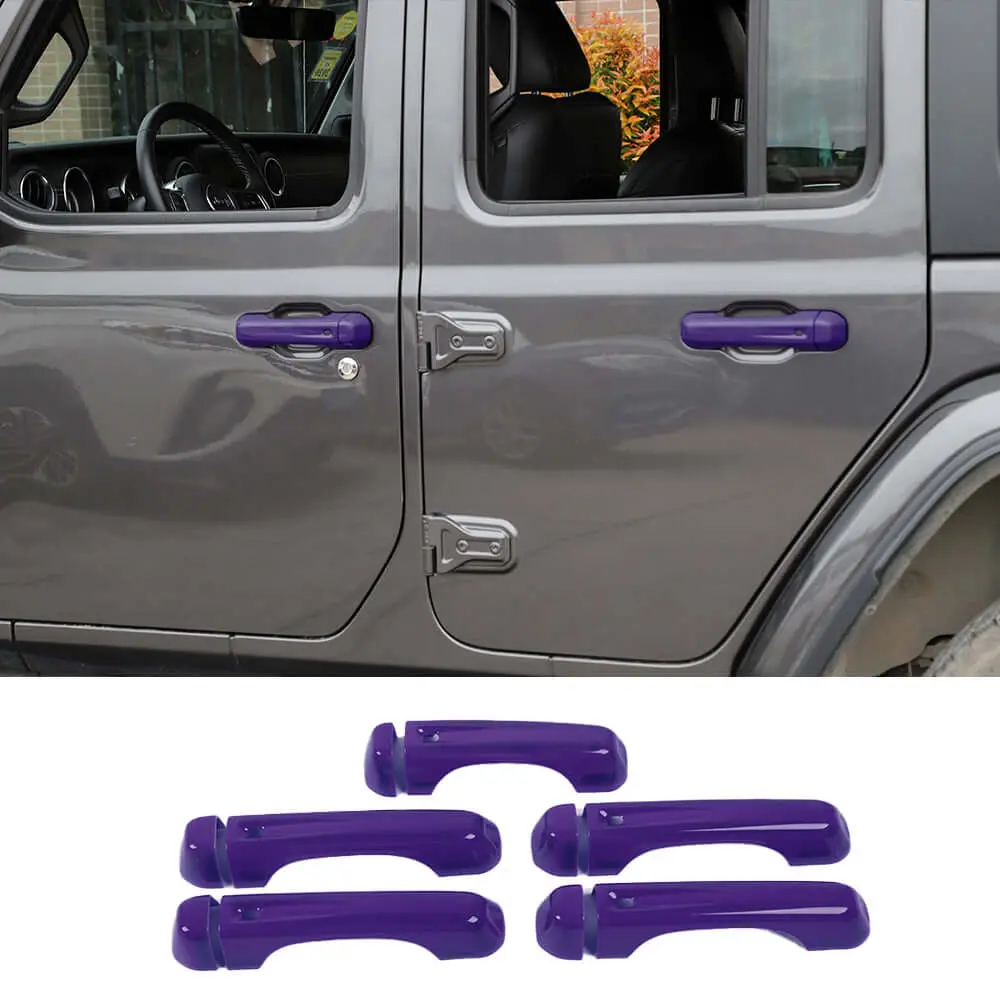 For 2018+ Jeep Wrangler JL JLU 4-Door Door Handle & Tailgate Handle Cover Trim - Image 13
