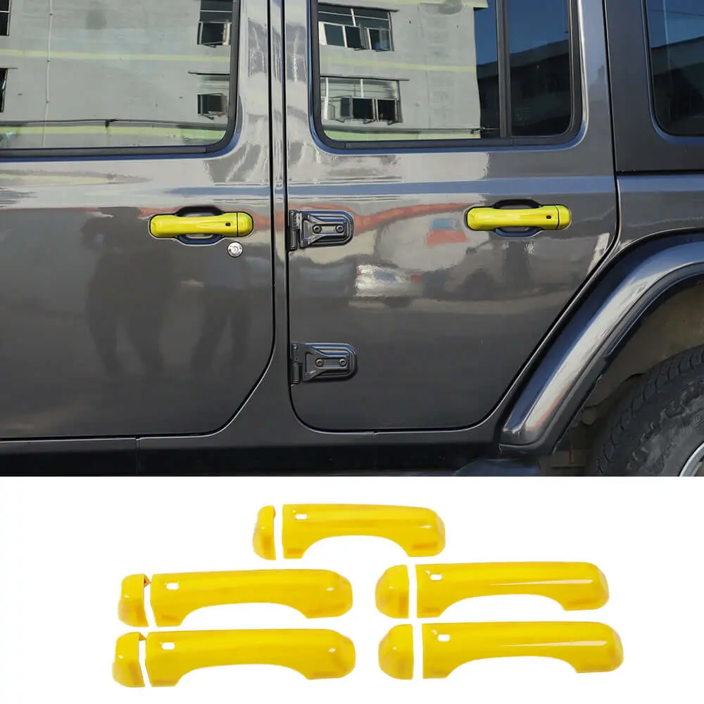 For 2018+ Jeep Wrangler JL JLU 4-Door Door Handle & Tailgate Handle Cover Trim - Image 14