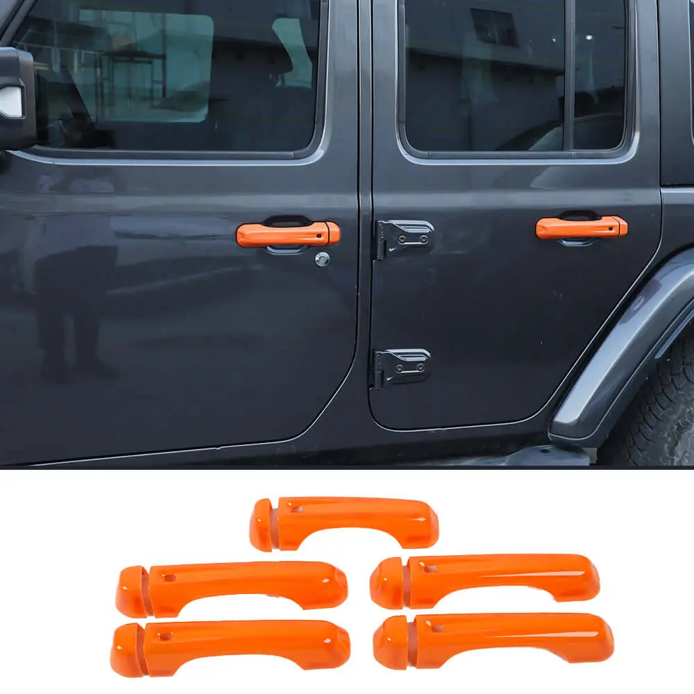For 2018+ Jeep Wrangler JL JLU 4-Door Door Handle & Tailgate Handle Cover Trim - Image 15